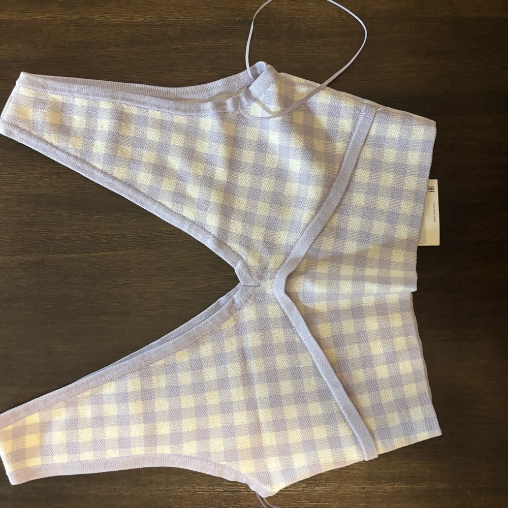 Lavender Checkered top